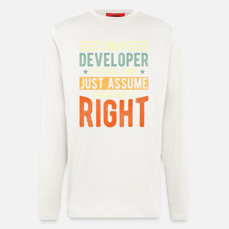 Entwickler - Langarmshirt - made by SPREAD  - OFF WHITE