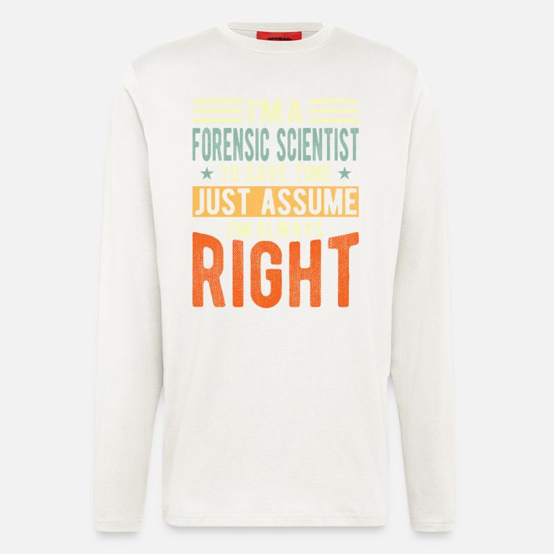 Forensic scientist - Longsleeve - made by SPREAD  - OFF WHITE