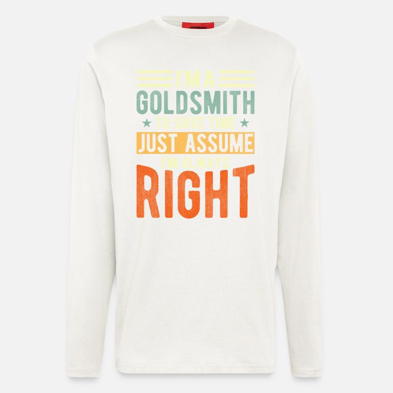 Goldschmied - Langarmshirt - made by SPREAD  - OFF WHITE