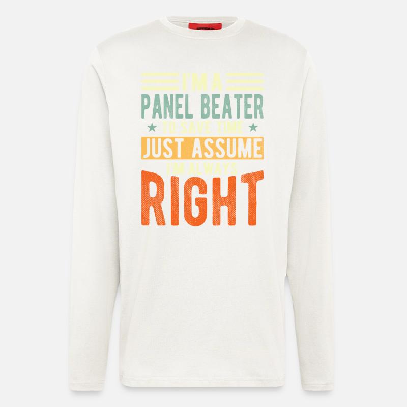Panel rackets - Longsleeve - made by SPREAD  - OFF WHITE