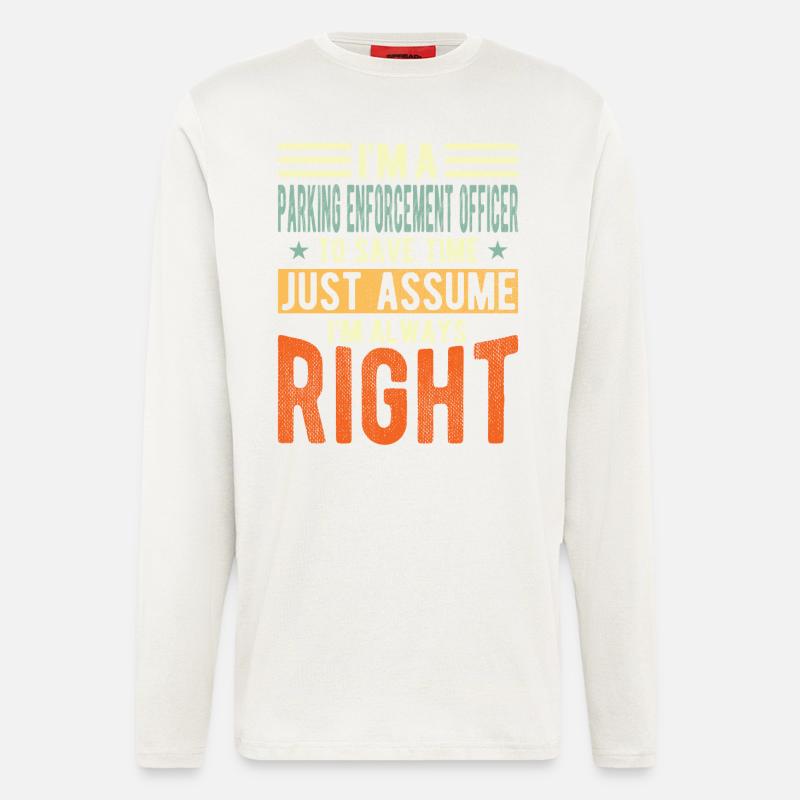 Parkbeamter - Langarmshirt - made by SPREAD  - OFF WHITE