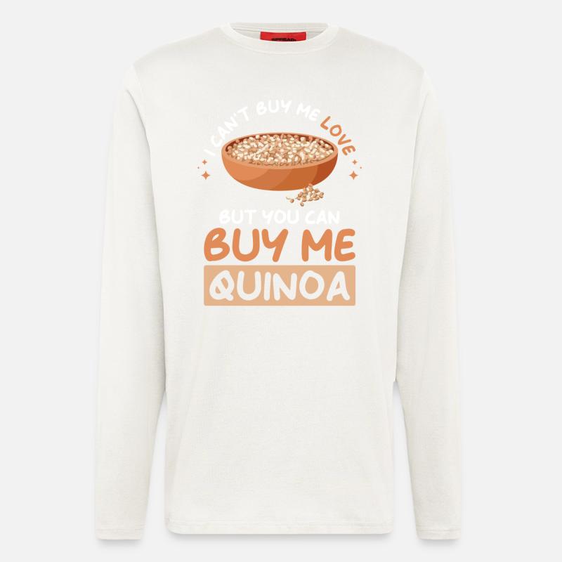 Quinoa Saying - Longsleeve - made by SPREAD  - OFF WHITE