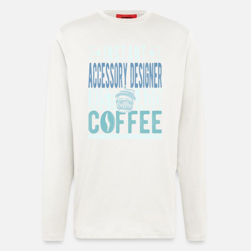 Buchalter coffee saying - Longsleeve - made by SPREAD  - OFF WHITE