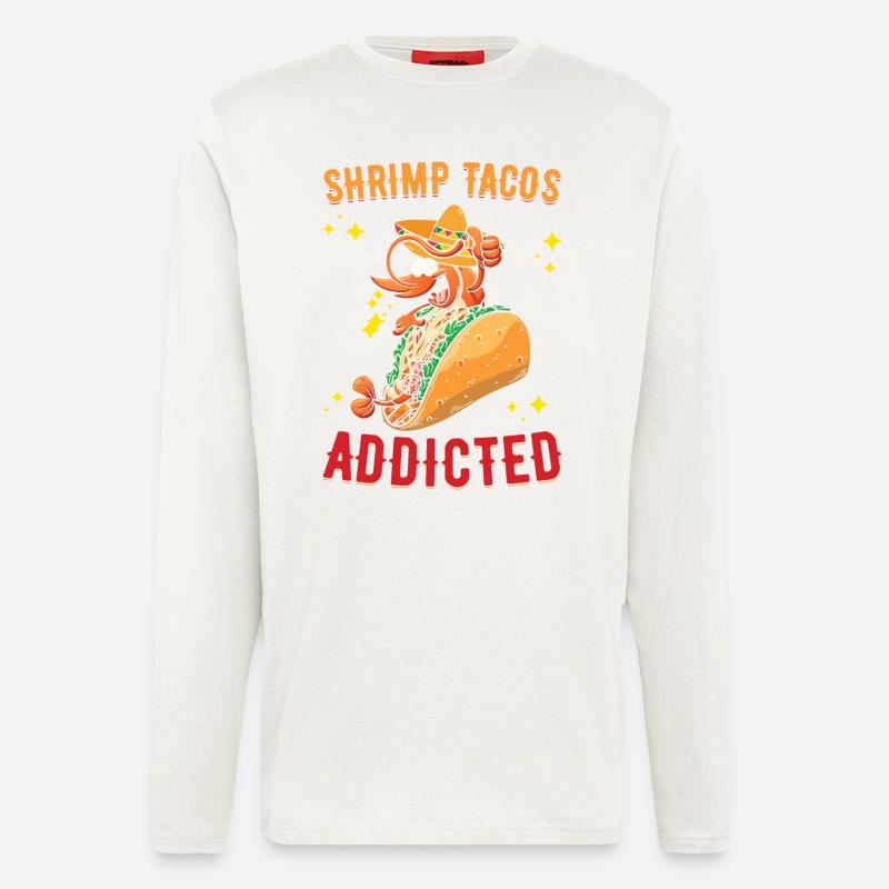 Schrimp Tacos - Langarmshirt - made by SPREAD  - OFF WHITE