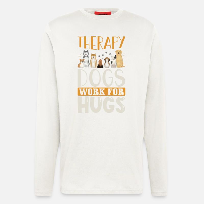 Therapy dog saying - Longsleeve - made by SPREAD  - OFF WHITE
