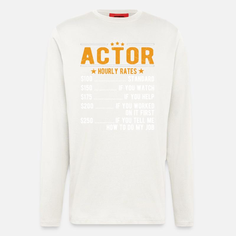 Performers Hourly wage - Longsleeve - made by SPREAD - OFF WHITE