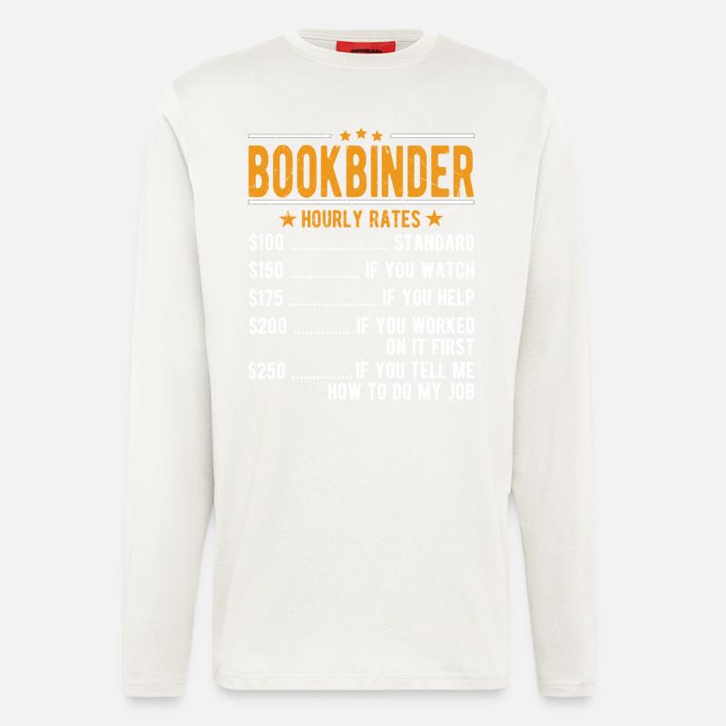 Buchbinder hourly wage - Longsleeve - made by SPREAD  - OFF WHITE