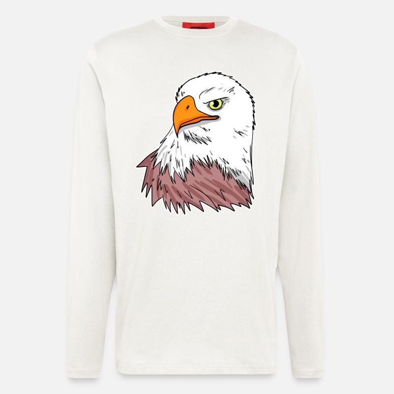 Adler Vogel - Langarmshirt - made by SPREAD  - OFF WHITE