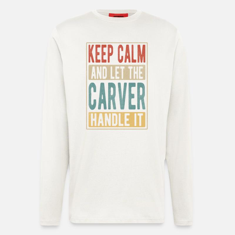 Schnitzer Retro Gift - Longsleeve - made by SPREAD  - OFF WHITE