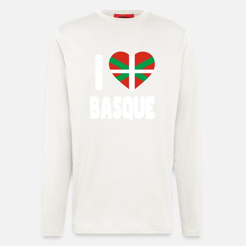 Basque Country Basque Flag - Longsleeve - made by SPREAD  - OFF WHITE
