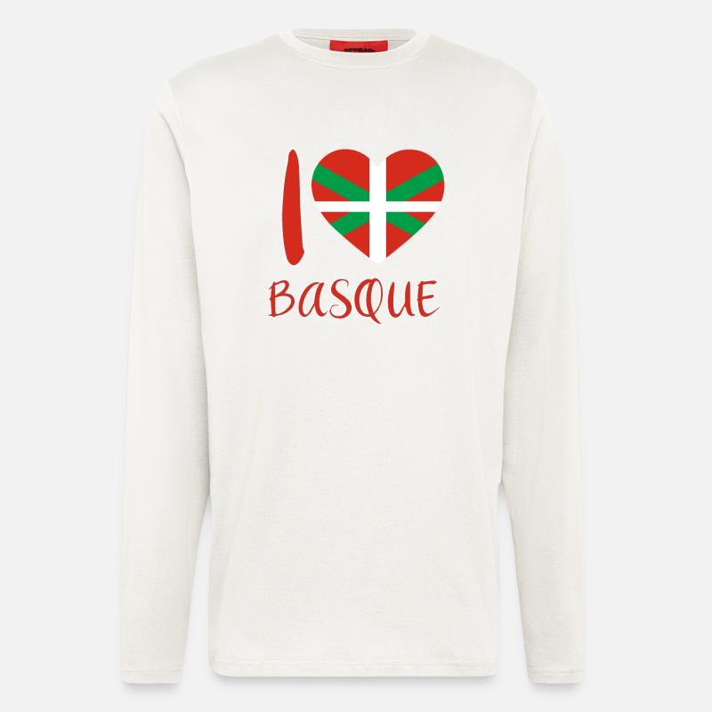 Basque Country Basque Flag - Longsleeve - made by SPREAD  - OFF WHITE