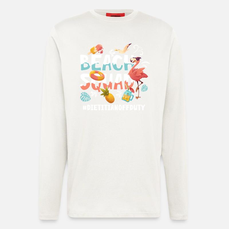 Dietitian Vacation Beach Group - Longsleeve - made by SPREAD  - OFF WHITE