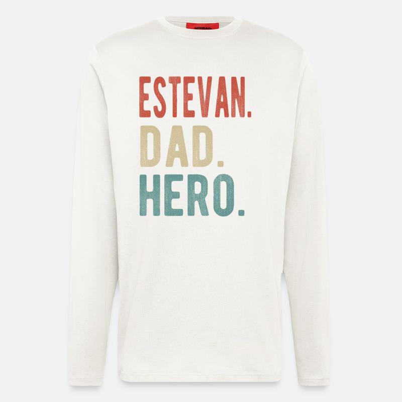 Estevan Dad Hero - Longsleeve - made by SPREAD  - OFF WHITE