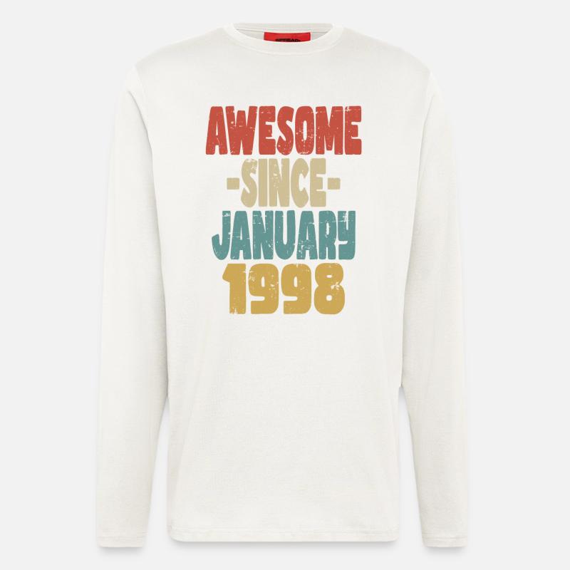 Fantastischer Januar 1998 - Langarmshirt - made by SPREAD  - OFF WHITE