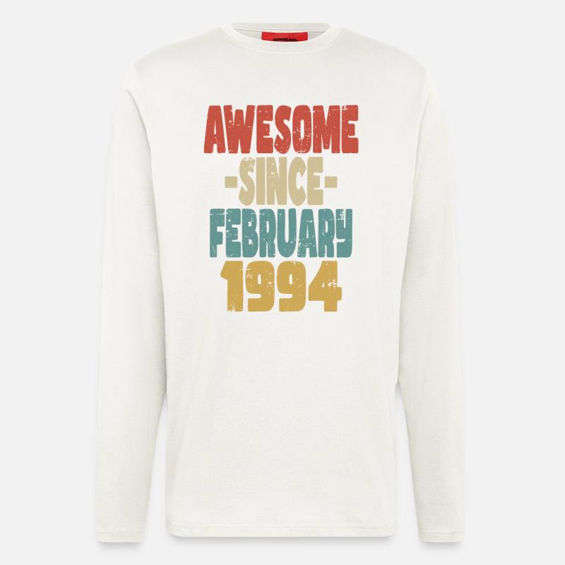 Fantastischer Februar 1994 - Langarmshirt - made by SPREAD  - OFF WHITE