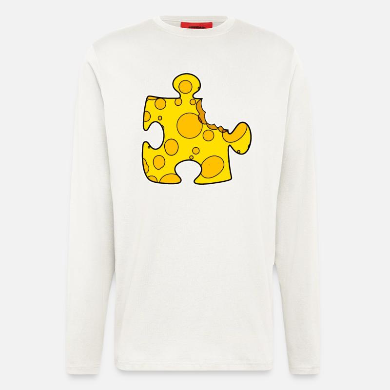 Puzzle - Langarmshirt - made by SPREAD  - OFF WHITE
