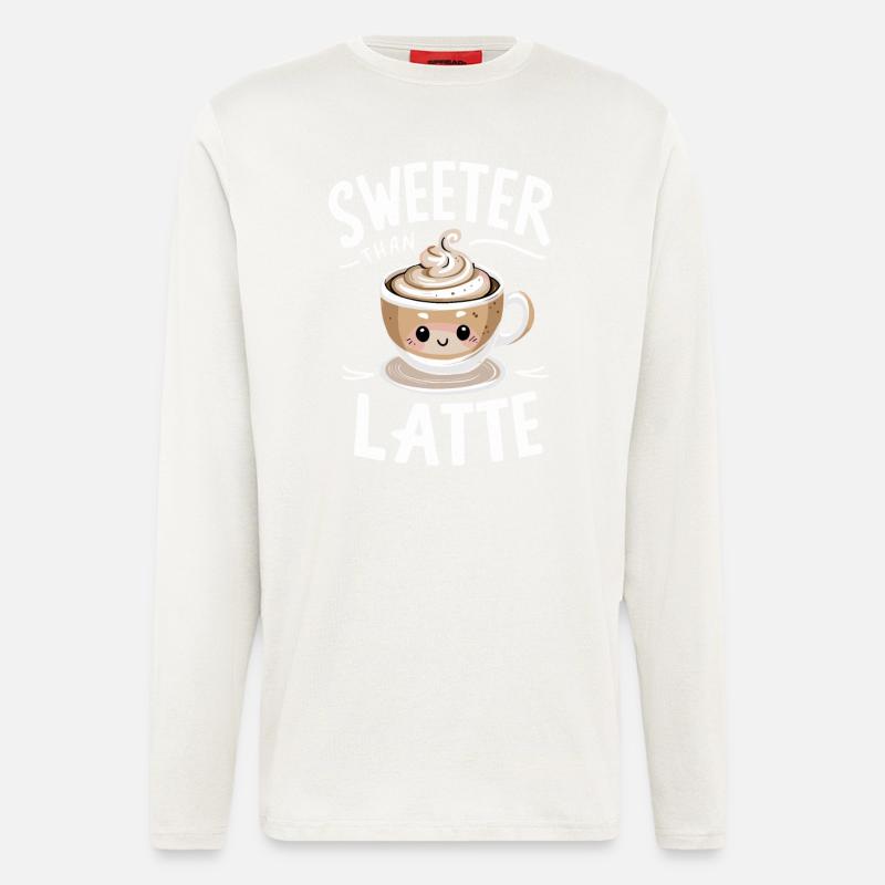 Barista Sweeter Than Latte - Longsleeve - made by SPREAD - OFF WHITE