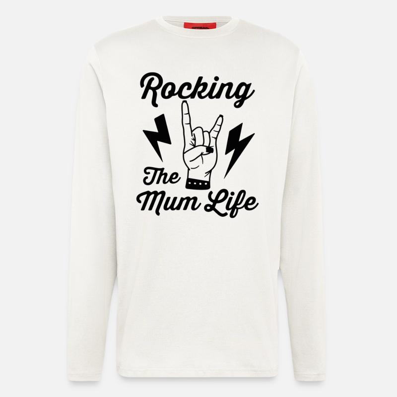 Das Mutterleben rocken - Langarmshirt - made by SPREAD  - OFF WHITE