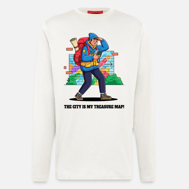 City explorers and adventurers. - Longsleeve - made by SPREAD  - OFF WHITE