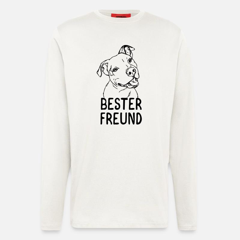 Bester Freund (des Menschen) - Langarmshirt - made by SPREAD  - OFF WHITE