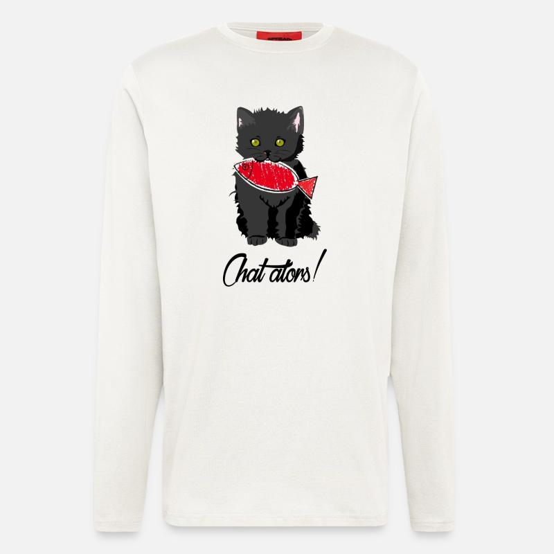 dann chatten - Langarmshirt - made by SPREAD  - OFF WHITE