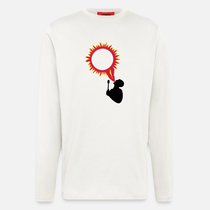 Fire breathing - Longsleeve - made by SPREAD  - OFF WHITE
