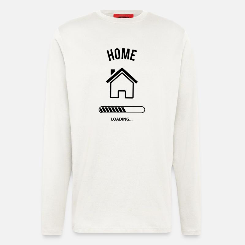 Home Loading - Manches longues bio décontracté fabriqué en UE - OFF WHITE