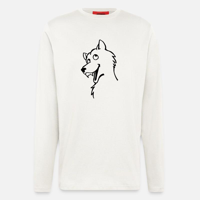 Bad Wolf - Langarmshirt - made by SPREAD  - OFF WHITE
