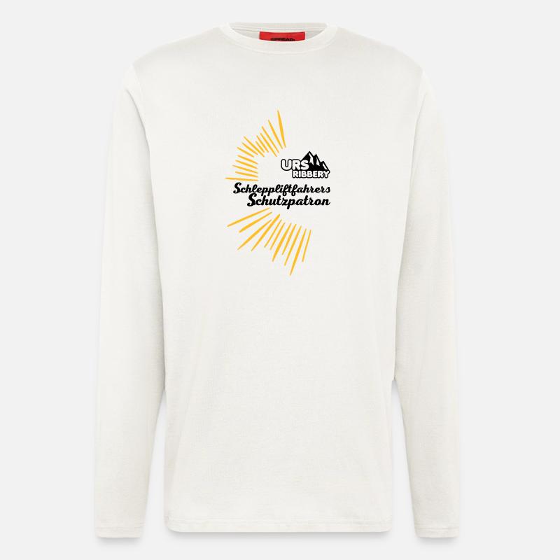 Schutzpatron Text - Langarmshirt - made by SPREAD  - OFF WHITE