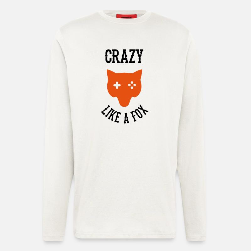Crazy Like a FOX - Langarmshirt - made by SPREAD  - OFF WHITE