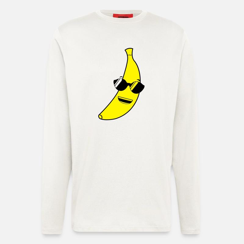 banane_cool_2 - Langarmshirt - made by SPREAD - OFF WHITE