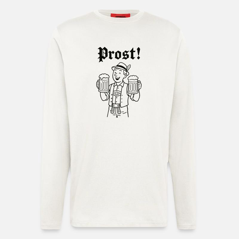 Bierjunge - Langarmshirt - made by SPREAD  - OFF WHITE