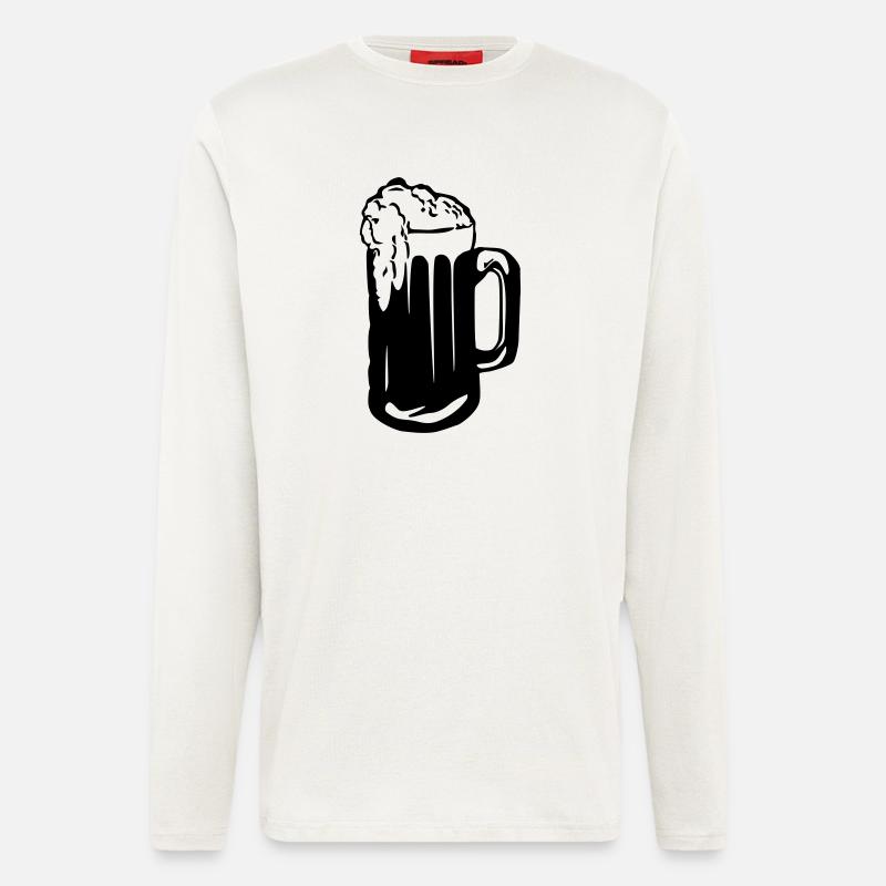 Bier - Langarmshirt - made by SPREAD  - OFF WHITE