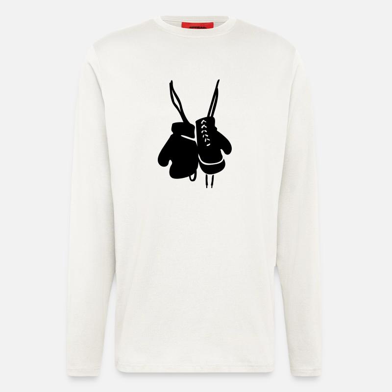 Boxhandschuhe - Langarmshirt - made by SPREAD  - OFF WHITE