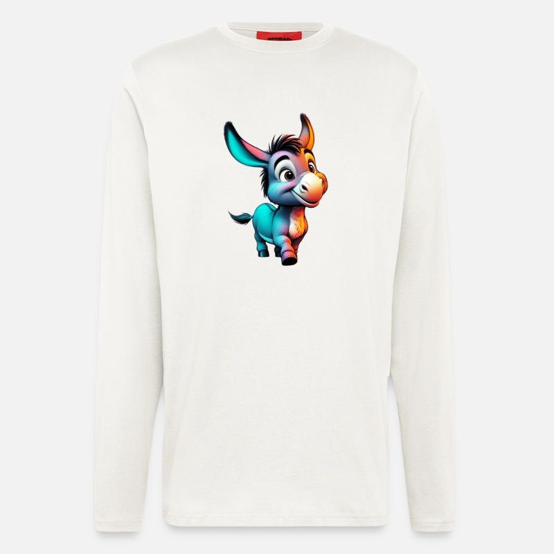 Esel Esel Schnuller Maultier - Langarmshirt - made by SPREAD  - OFF WHITE