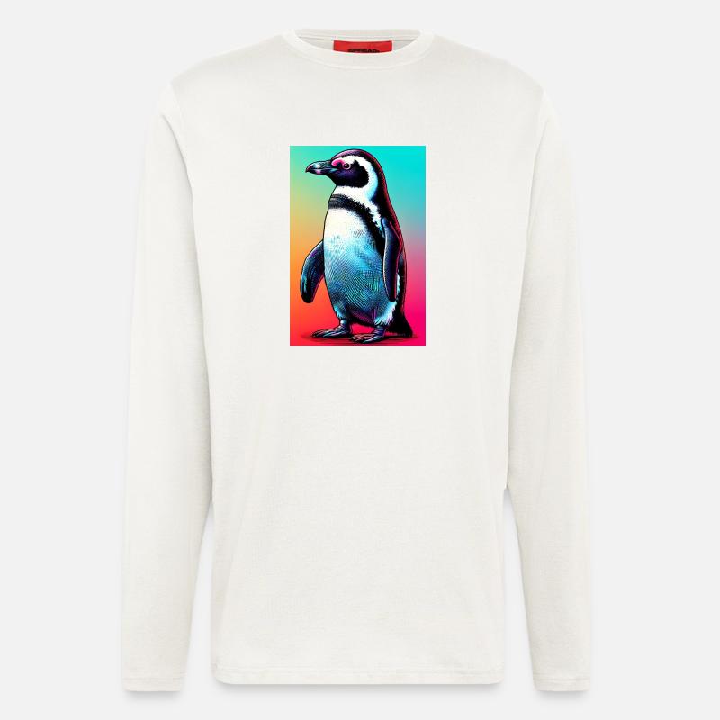 Pinguin - Langarmshirt - made by SPREAD - OFF WHITE