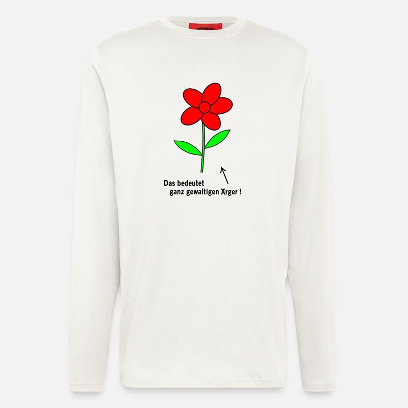 Blume Aerger - Langarmshirt - made by SPREAD  - OFF WHITE