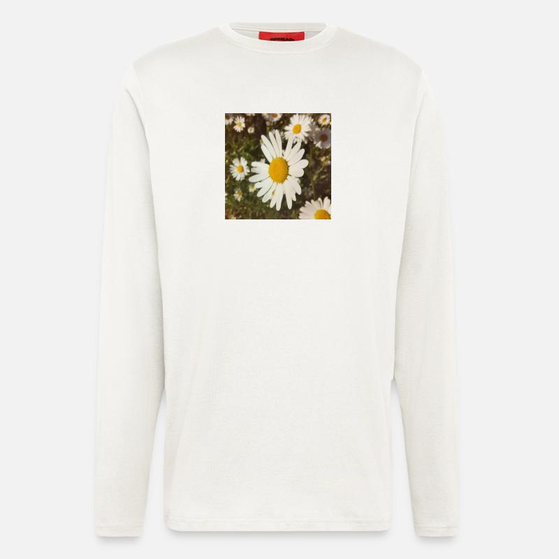 Gänseblümchen Sonnenlicht - Langarmshirt - made by SPREAD  - OFF WHITE