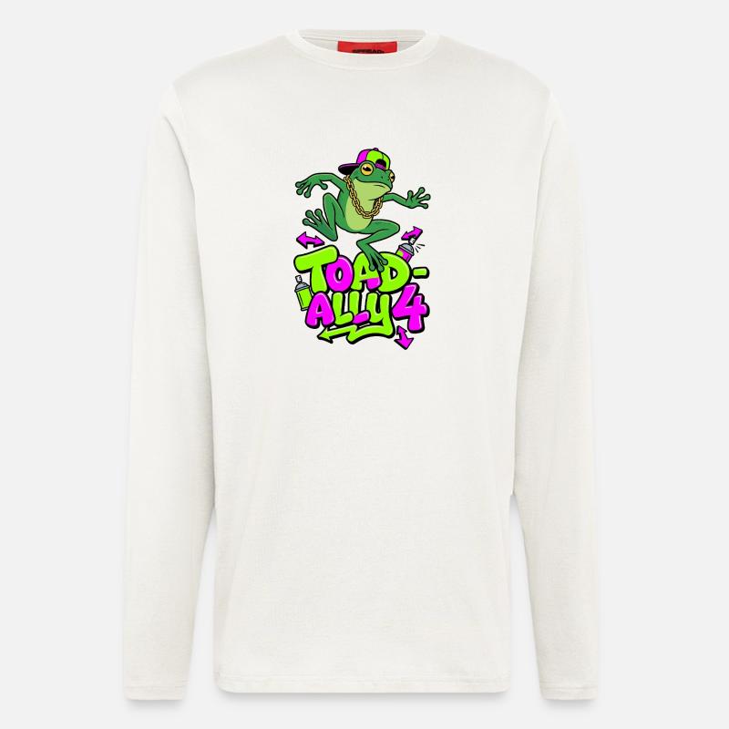 Toad-Ally 4 Cool Toad - Longsleeve - made by SPREAD  - OFF WHITE