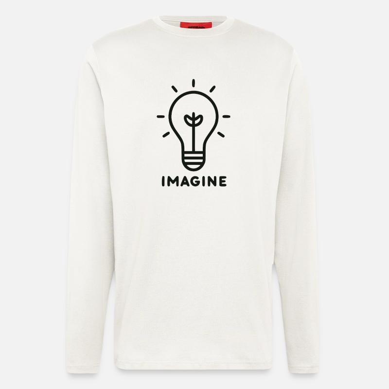 Light Idea Spark Icon - Longsleeve - made by SPREAD  - OFF WHITE
