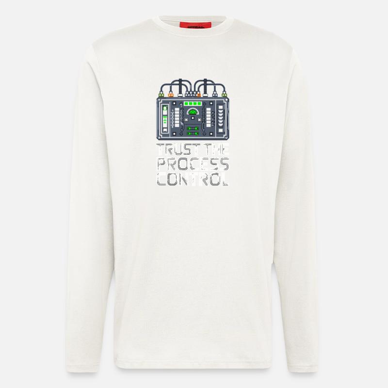 Trust The Process Control Prozessleittechnik - Longsleeve - made by SPREAD  - OFF WHITE