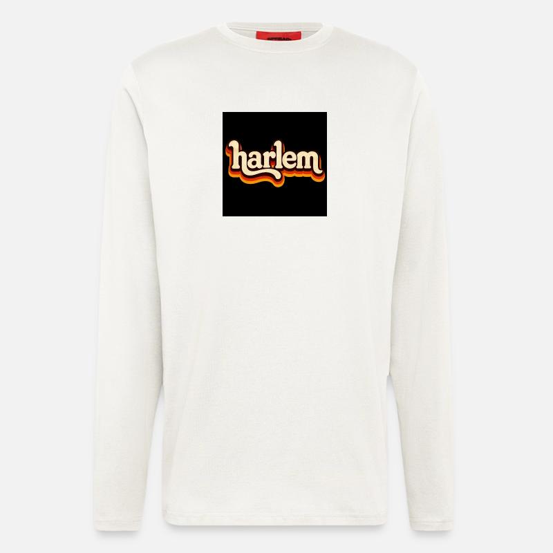 Harlem Retro Logo 70s - Longsleeve - made by SPREAD  - OFF WHITE
