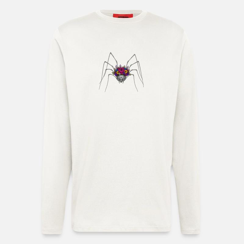 Blooming Spider Crown - Longsleeve - made by SPREAD  - OFF WHITE