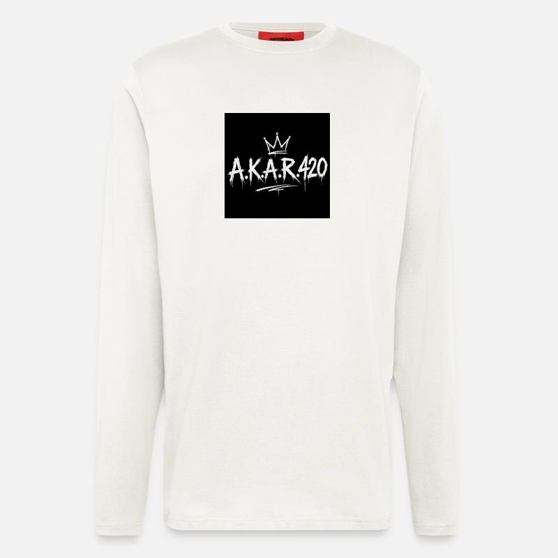 AKAR420 Graffiti Crown - Longsleeve - made by SPREAD  - OFF WHITE