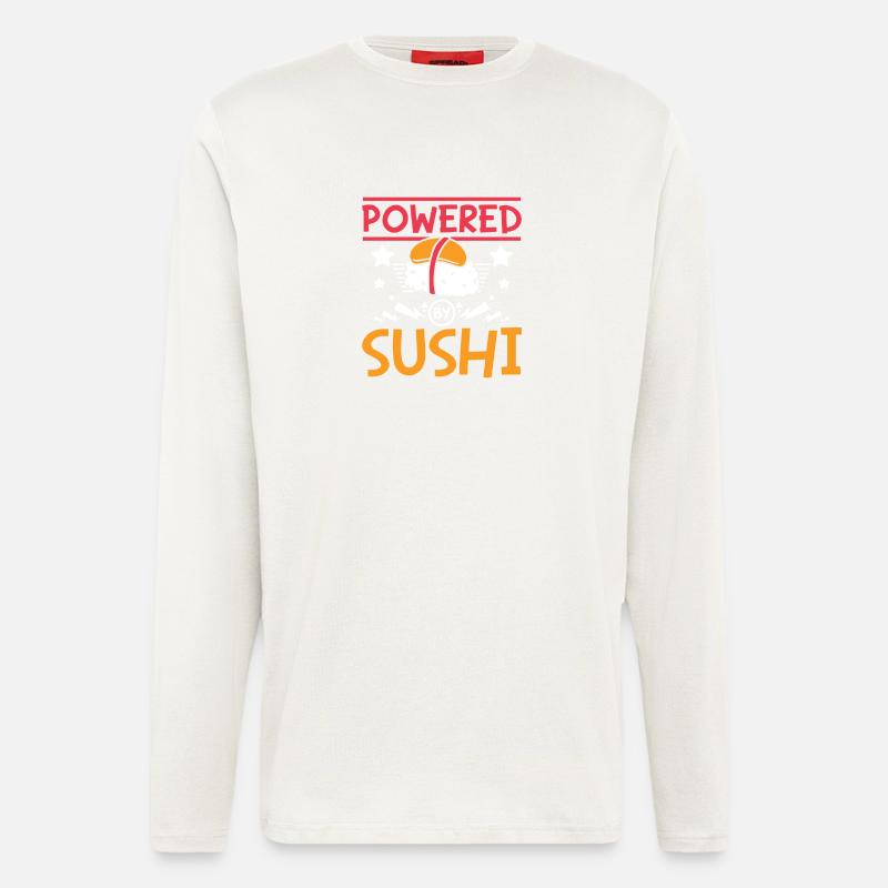 Powerd by sushi - Longsleeve - made by SPREAD  - OFF WHITE
