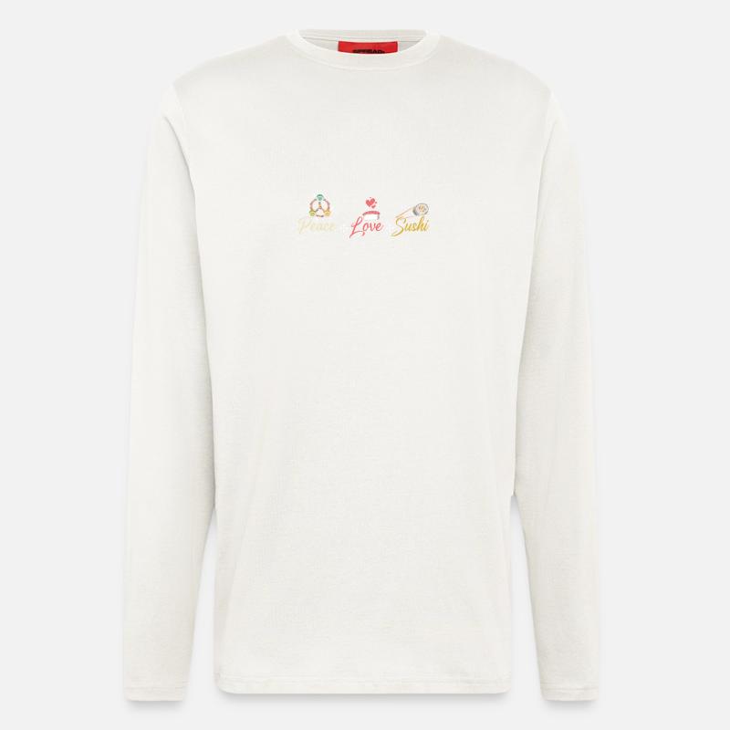 Peace love sushi - Longsleeve - made by SPREAD  - OFF WHITE