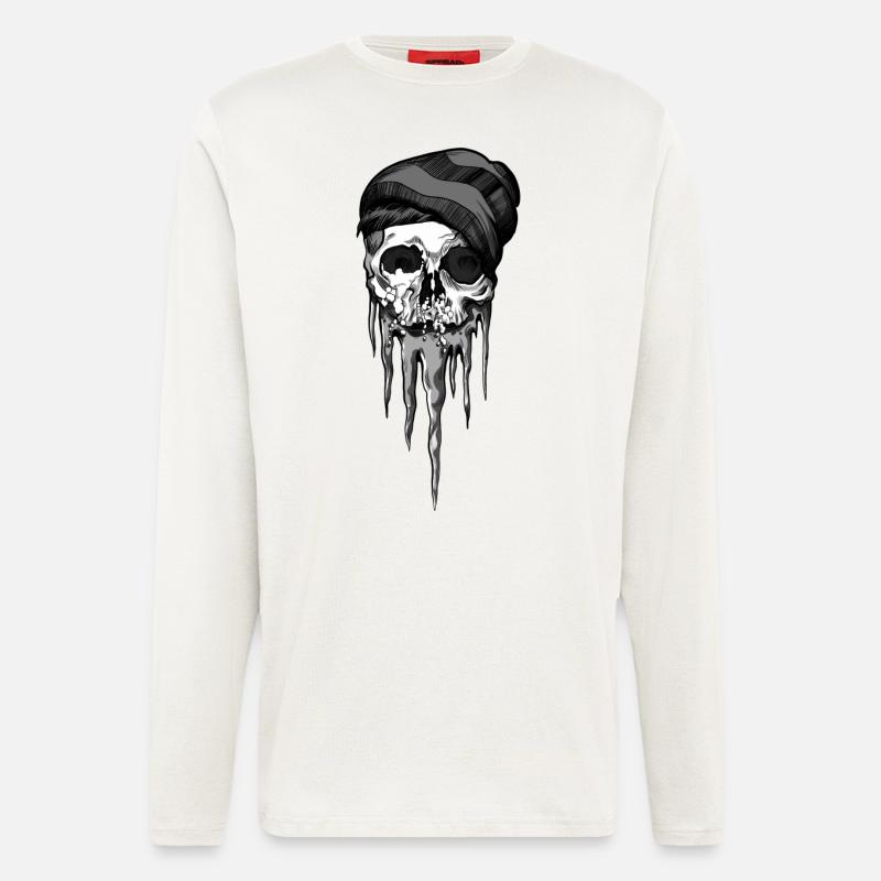Frozen Skull - Longsleeve - made by SPREAD  - OFF WHITE