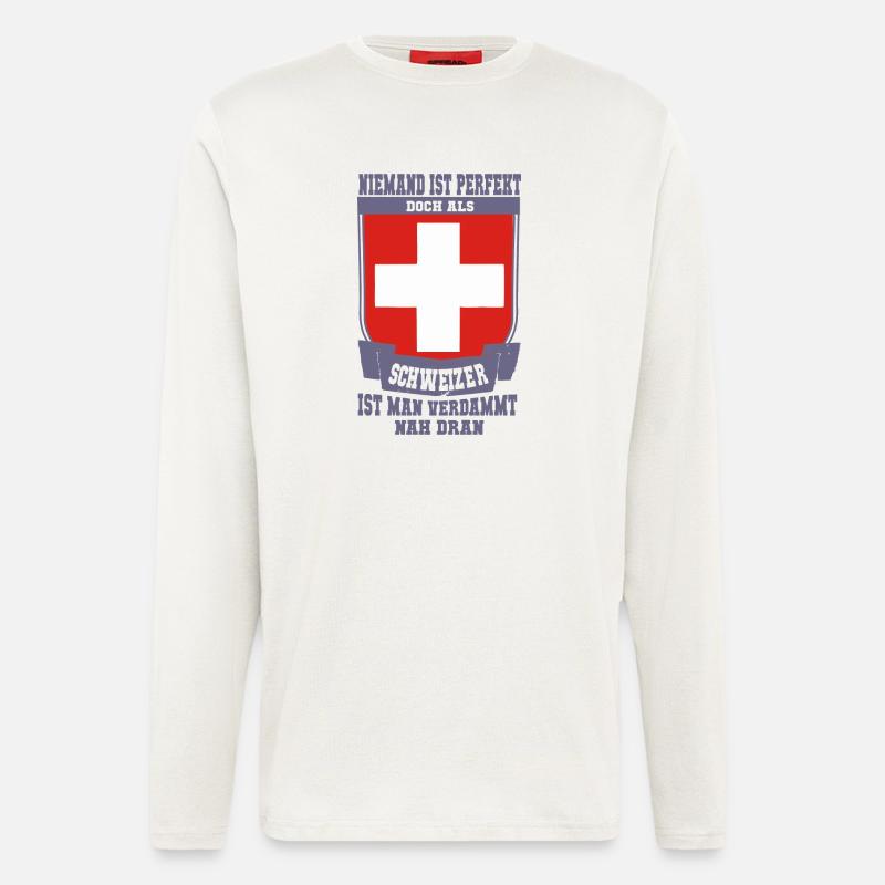 Schweizer Perfekt - Langarmshirt - made by SPREAD  - OFF WHITE