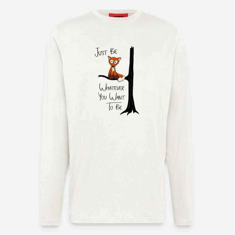 Just be fox owl - Langarmshirt - made by SPREAD  - OFF WHITE