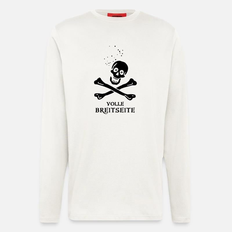 ~ Volle Breitseite ~ - Langarmshirt - made by SPREAD  - OFF WHITE